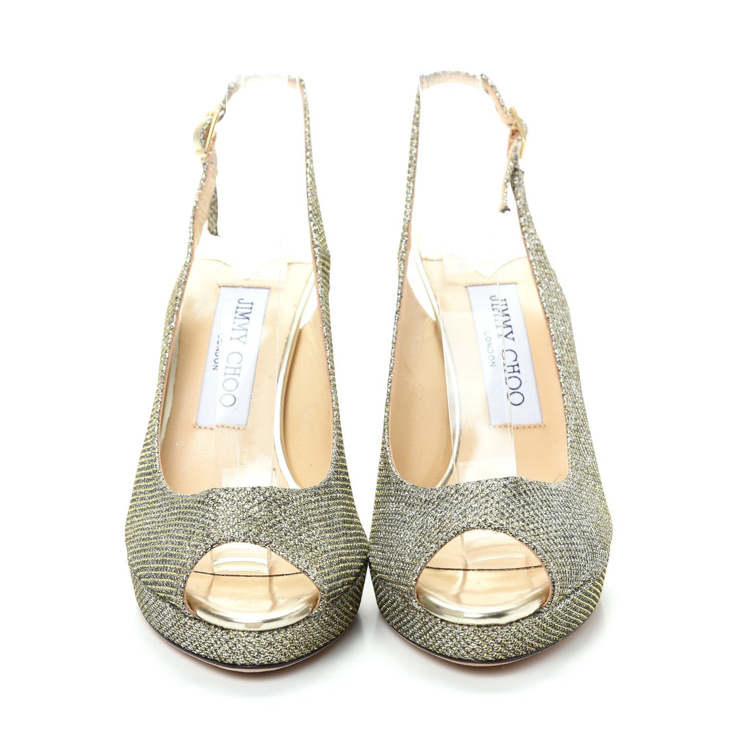 Glitter Fabric Nova Pumps 36 Gold