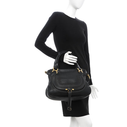 Chloe Calfskin Medium Marcie Satchel Black 3 of 10