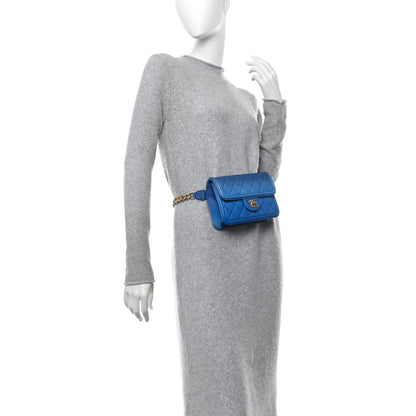 Chanel Caviar Quilted Sunset On The Sea Waist Bag Blue 2 of 12