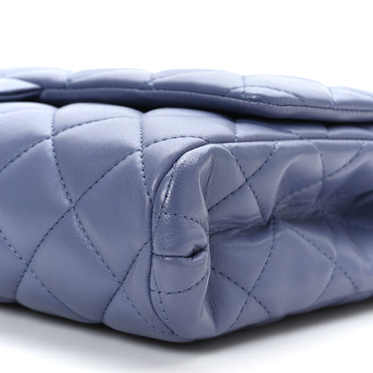 Chanel Lambskin Quilted Clutch with Chain Flap Purple 9 of 9