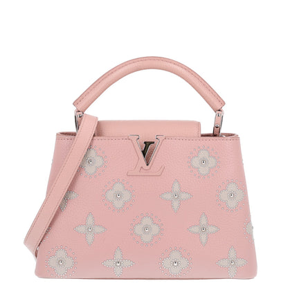 Louis Vuitton Taurillon Studded Flowers Capucines BB Magnolia 1 of 9