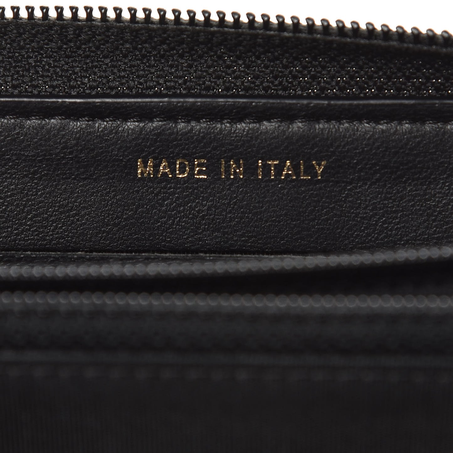 Lambskin Quilted Small Boy Zip Around Wallet Black