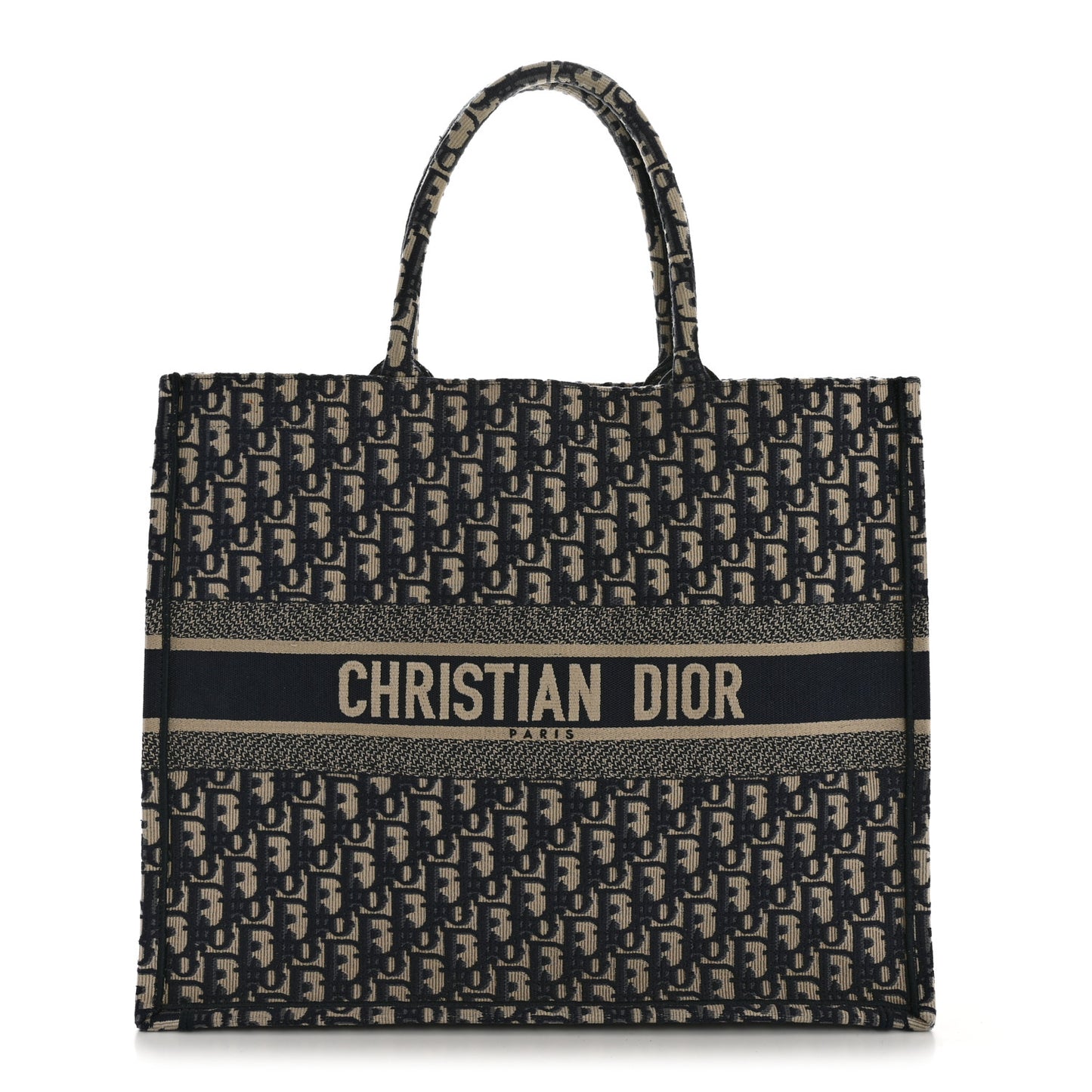 Oblique Large Book Tote Blue Multicolor