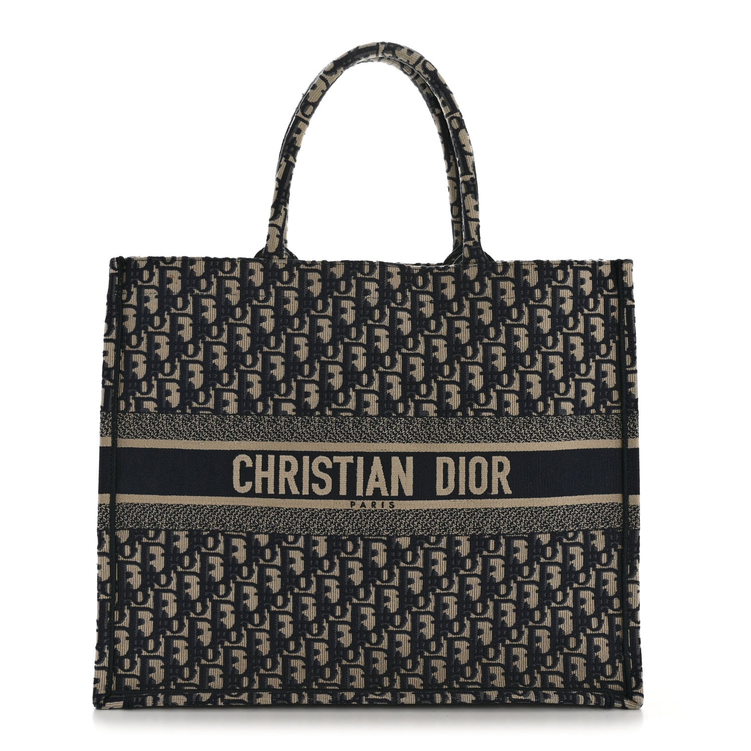 Christian Dior Oblique Large Book Tote Blue Multicolor 1 of 14