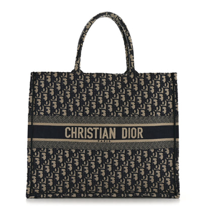 Christian Dior Oblique Large Book Tote Blue Multicolor 1 of 14