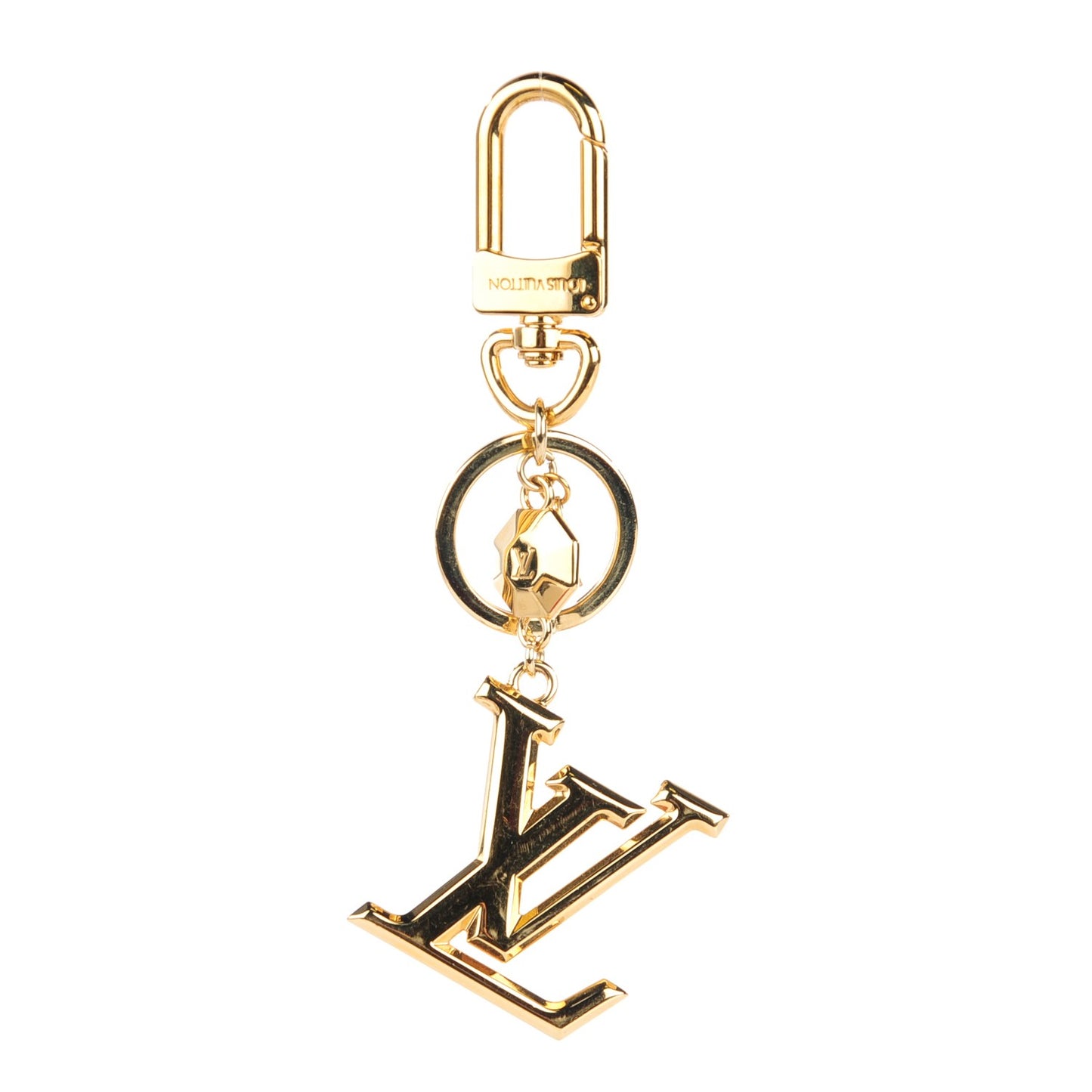 LV Facettes Key Holder Gold