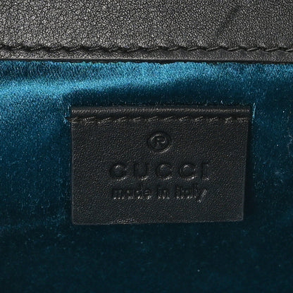 Gucci Velvet Crystal Square G Shoulder Bag Black 6 of 10