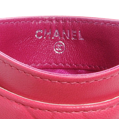 Chanel Lambskin Camellia Card Holder Fuchsia 7 of 8