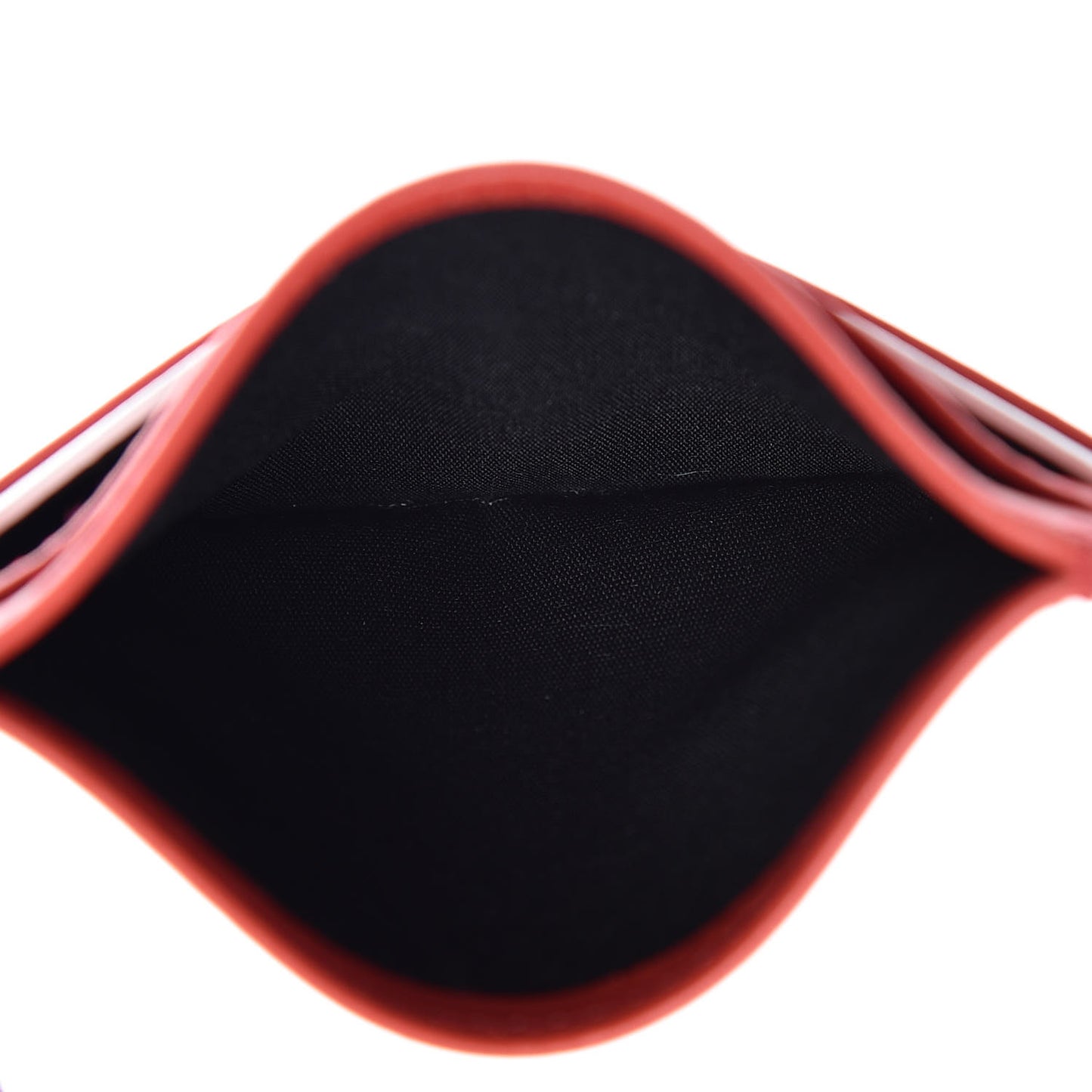 Calfskin Card Holder Rouge Blanc