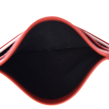 Christian Dior Calfskin Card Holder Rouge Blanc 5 of 9