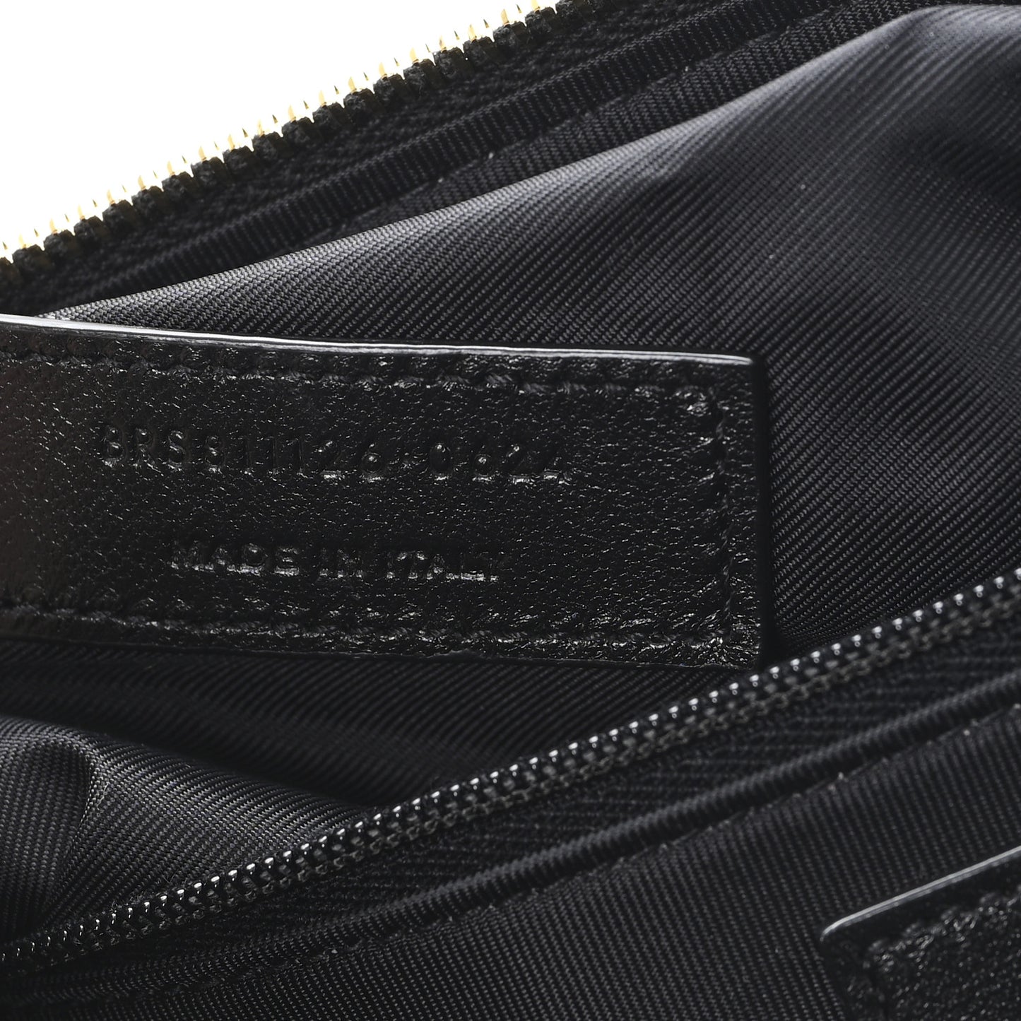 Grained Lambskin Cosmetic Pouch Black