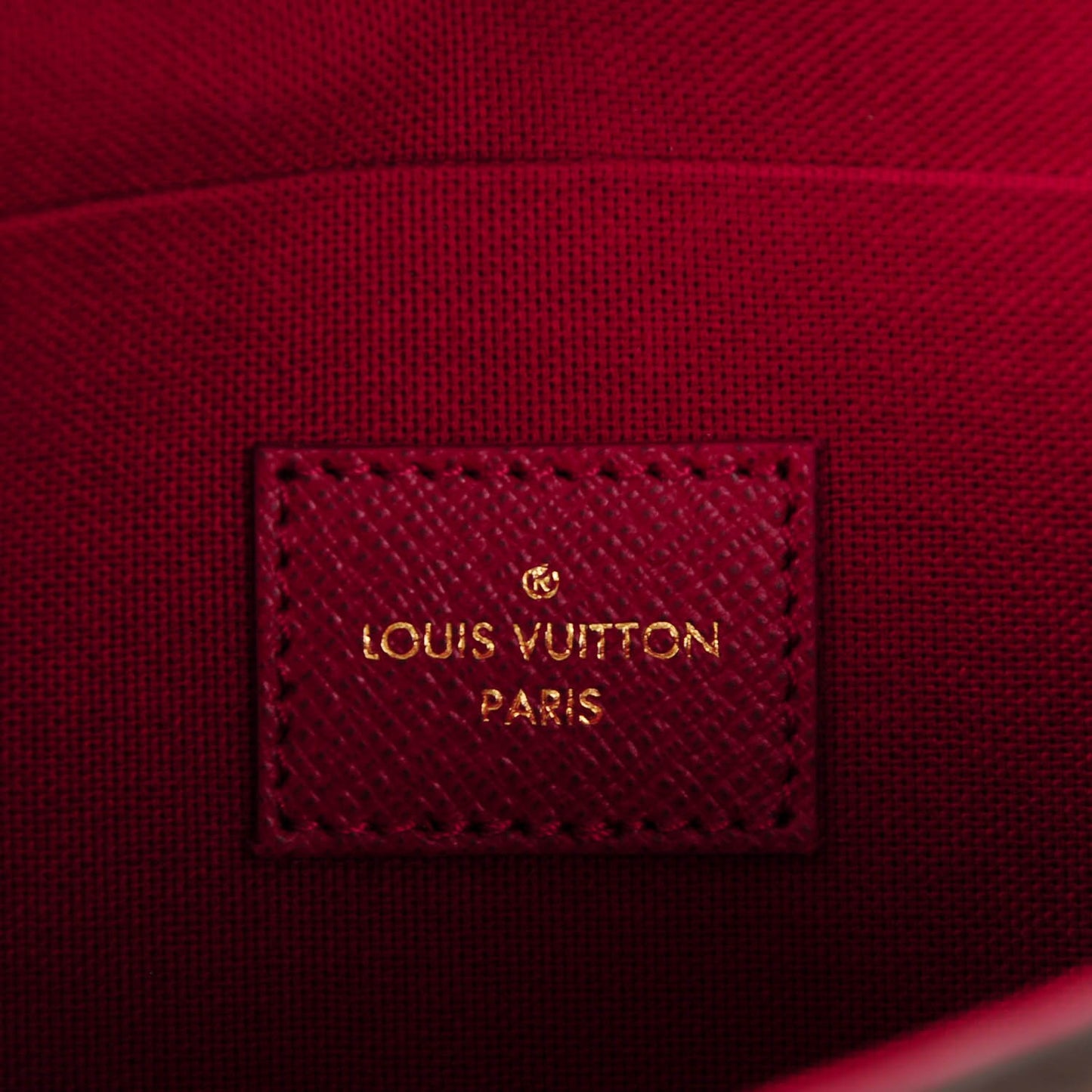 Monogram Pochette Felicie Chain Wallet Fuchsia