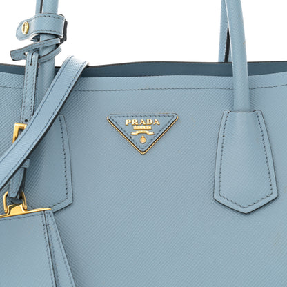 Prada Saffiano Cuir Large Double Bag Astrale 9 of 19
