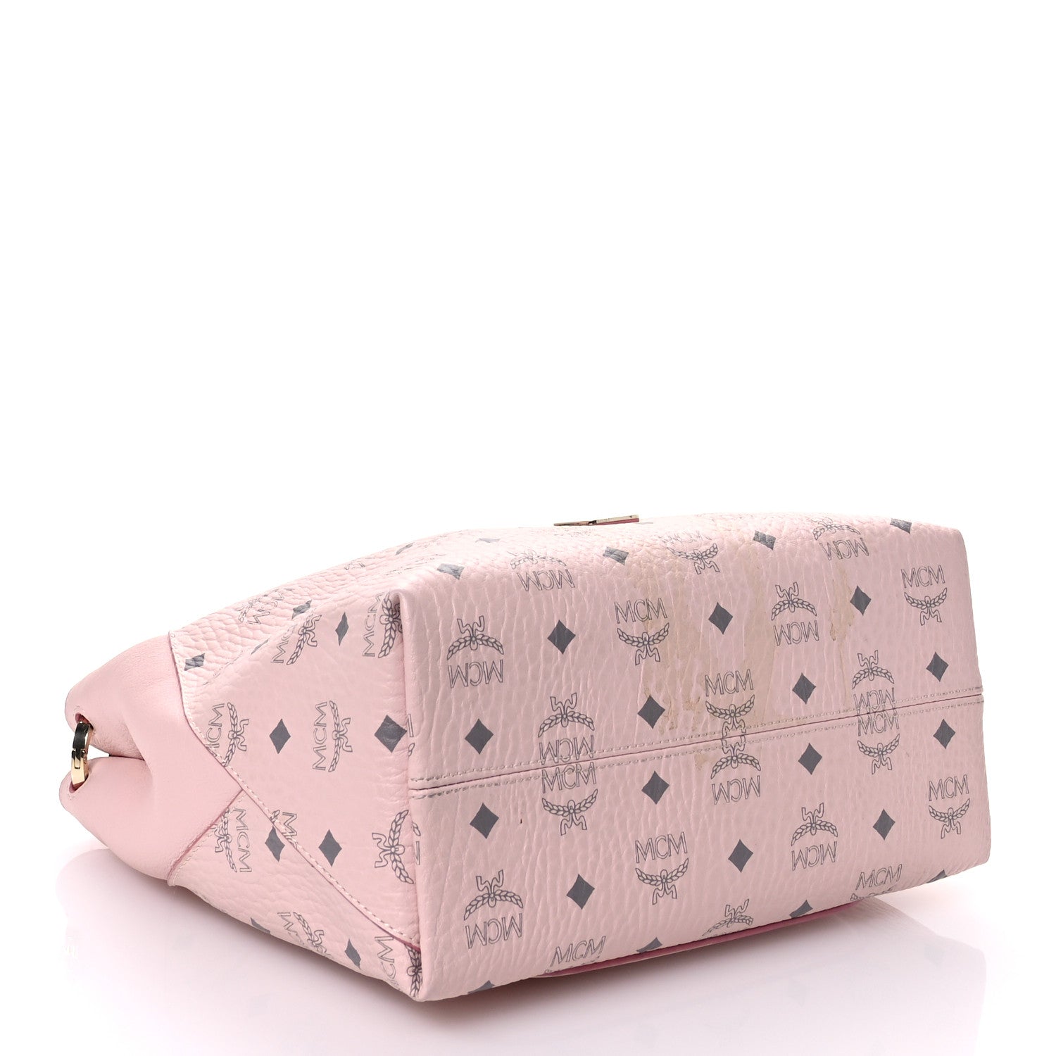 MCM Visetos Medium Klara Hobo Powder Pink 4 of 12