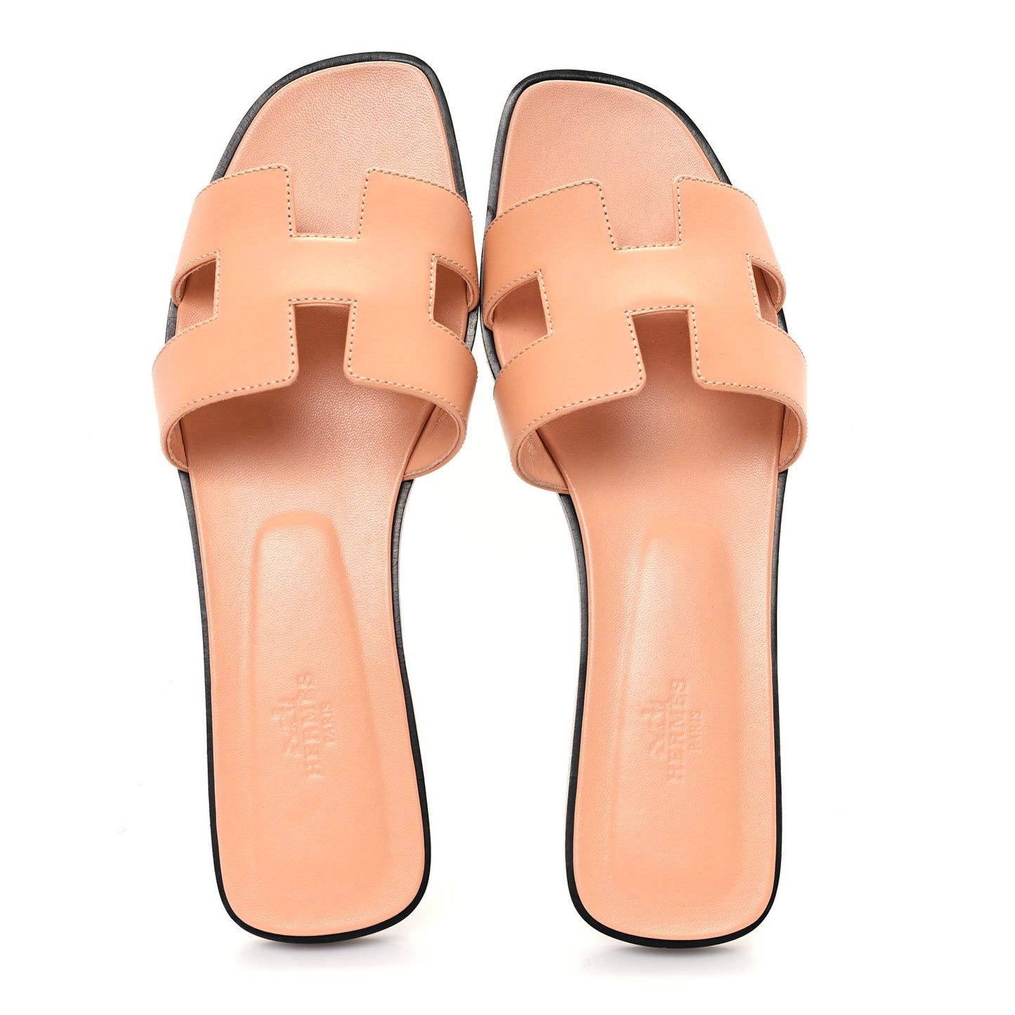 Box Calfskin Oran Sandals 40.5 Granit Rose