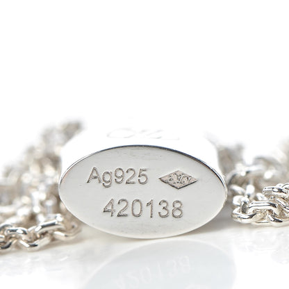 Louis Vuitton Sterling Silver Lockit Necklace 6 of 6