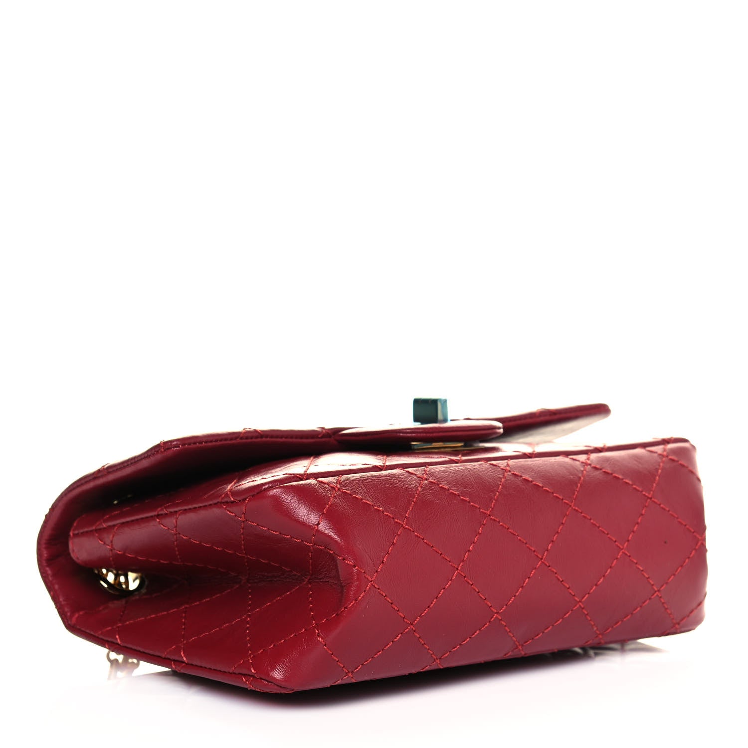 Chanel Aged Calfskin Quilted 2.55 Reissue Mini Flap Red 4 of 15