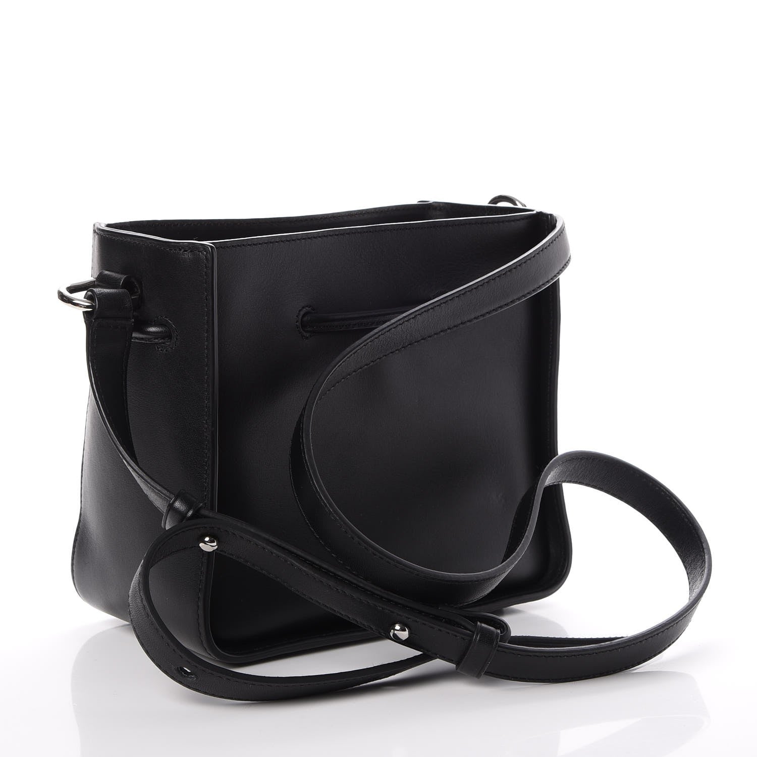 3.1 Phillip Lim Smooth Calfskin Mini Soleil Bucket Bag Black 3 of 9