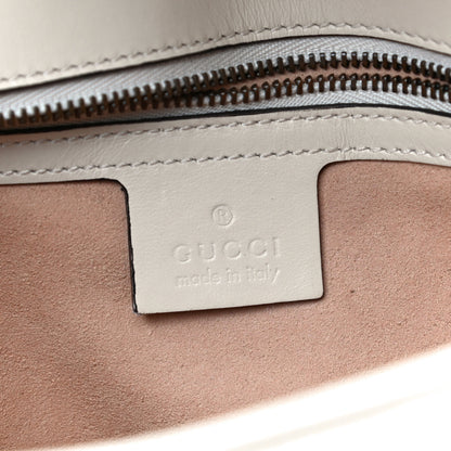 Gucci Calfskin Matelasse Small GG Marmont Shoulder Bag White 5 of 19