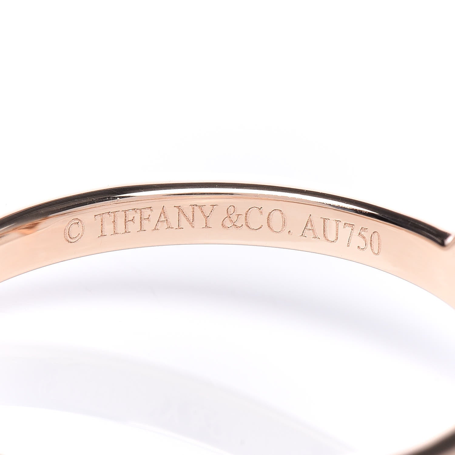 Tiffany 18K Rose Gold Diamond Hearts Ring 51 5.75 4 of 4