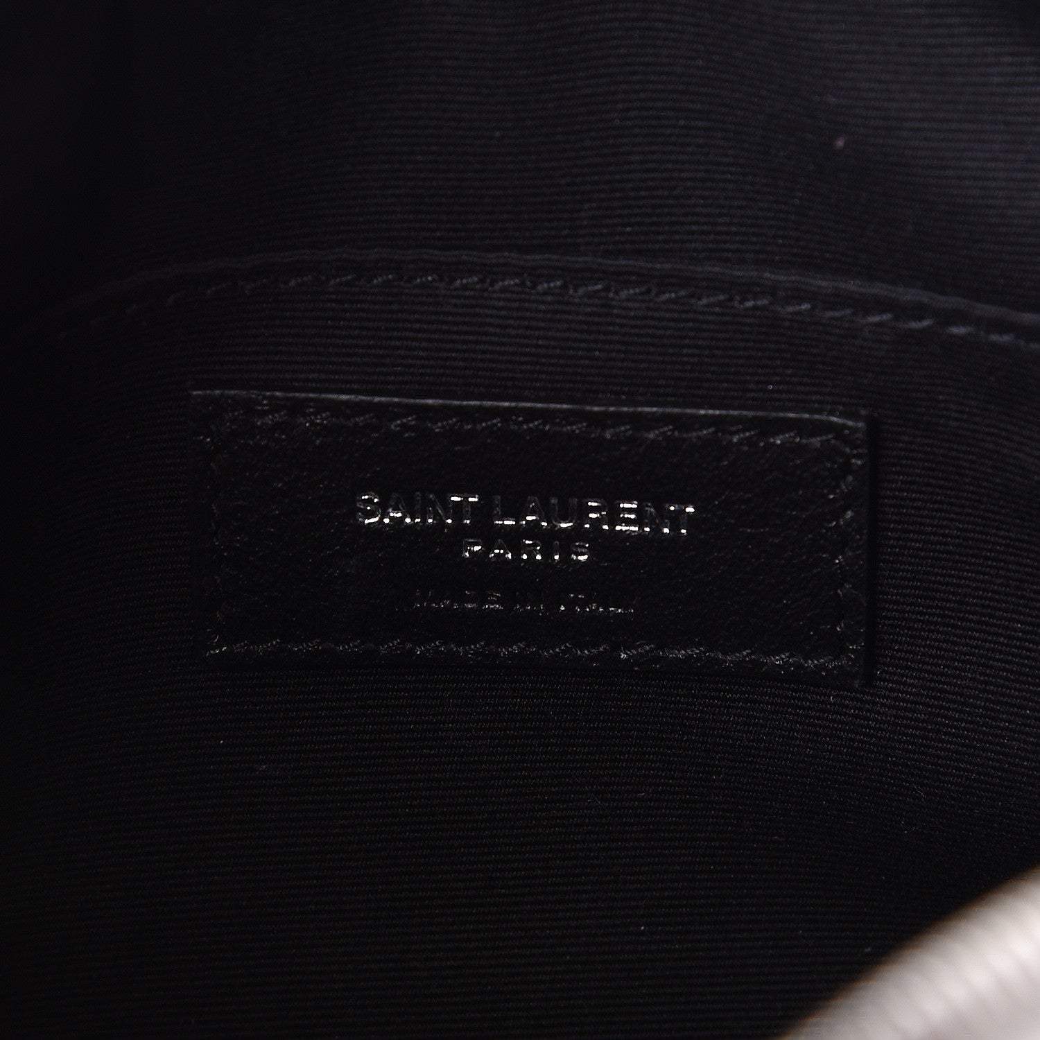 Saint Laurent Lambskin Monogram Small Lou Camera Bag Icy White 6 of 9