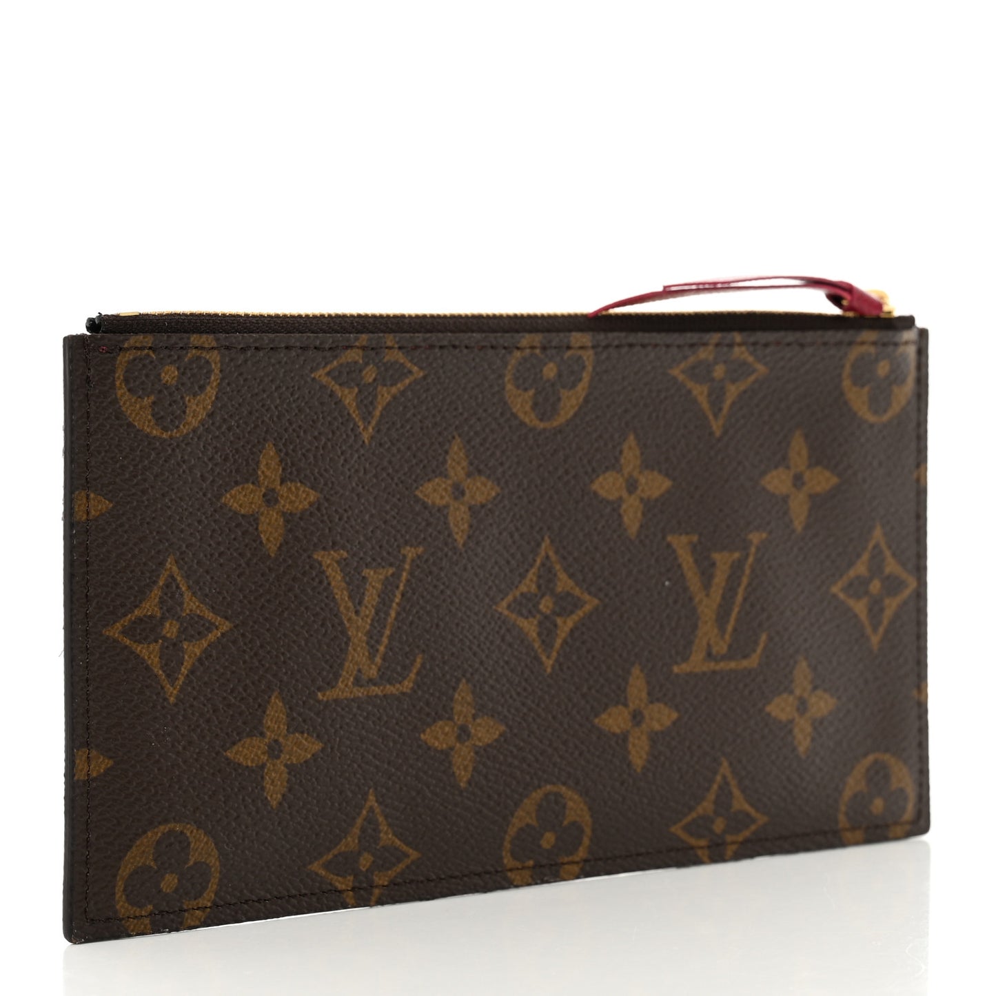 Monogram Felicie Chain Wallet Zippered Insert Fuchsia