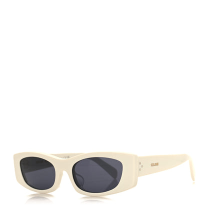 Celine Acetate Rectangular 58mm Sunglasses CL40245U White 1 of 7