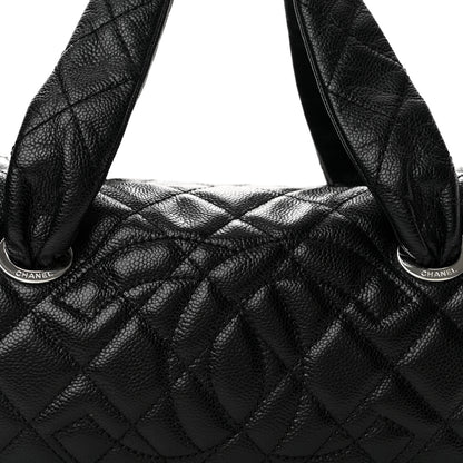 Chanel Caviar Quilted CC Timeless Bowler Black 8 of 11