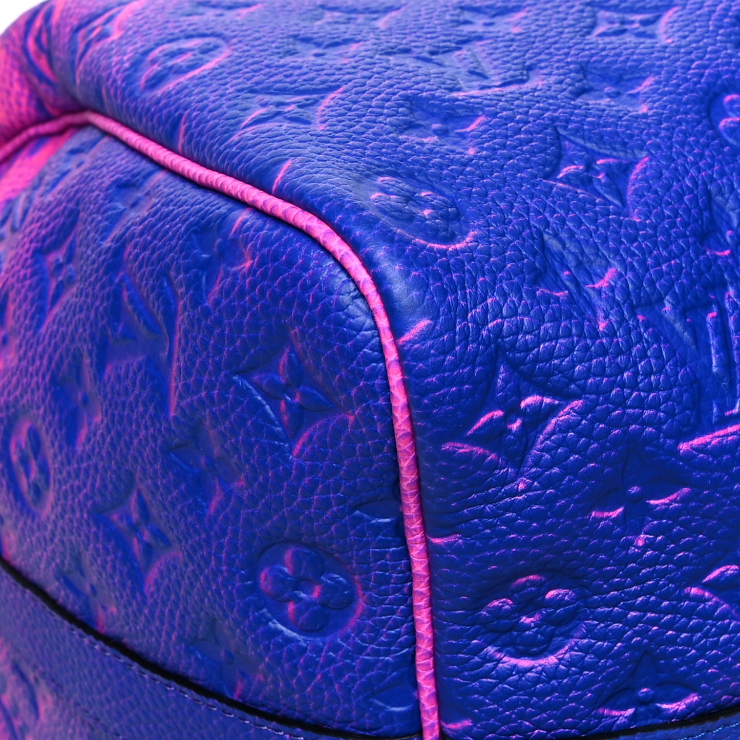 Taurillon Illusion Keepall Bandouliere 50 Bleu Rose