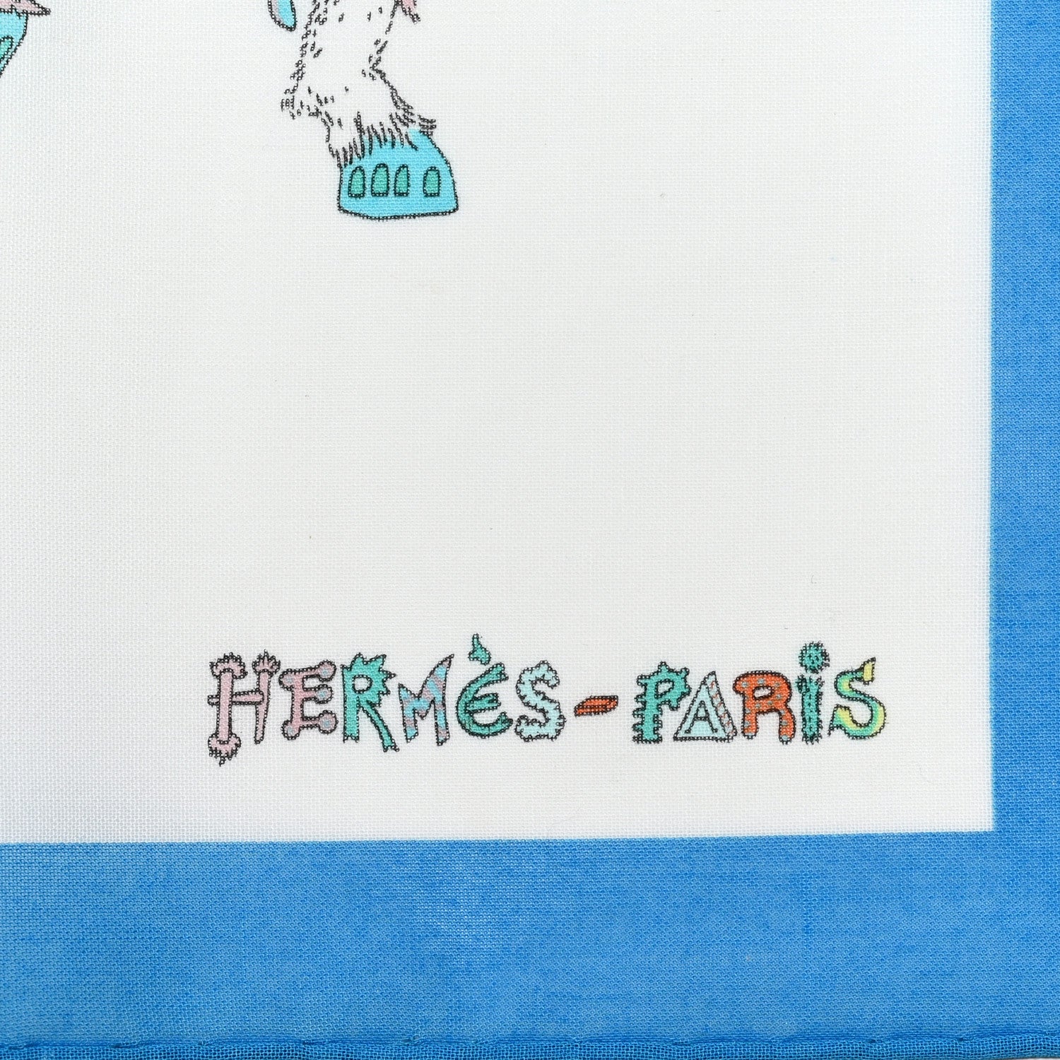 Hermes Silk La Folle Parade Pocket Handkerchief 2 of 4