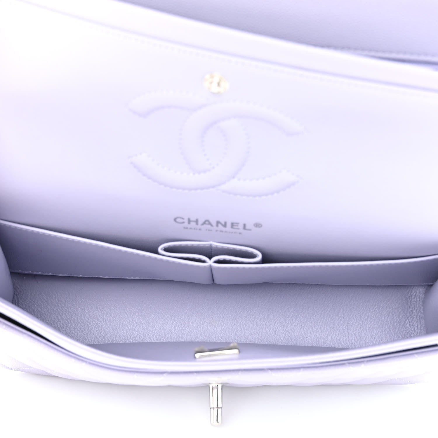 Chanel Caviar Quilted Medium Double Flap Light Purple 5 of 11