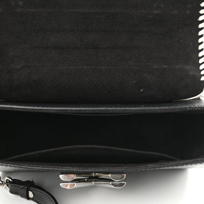 Louis Vuitton Epi Embroidered Twist Shoulder Bag MM Black 4 of 10
