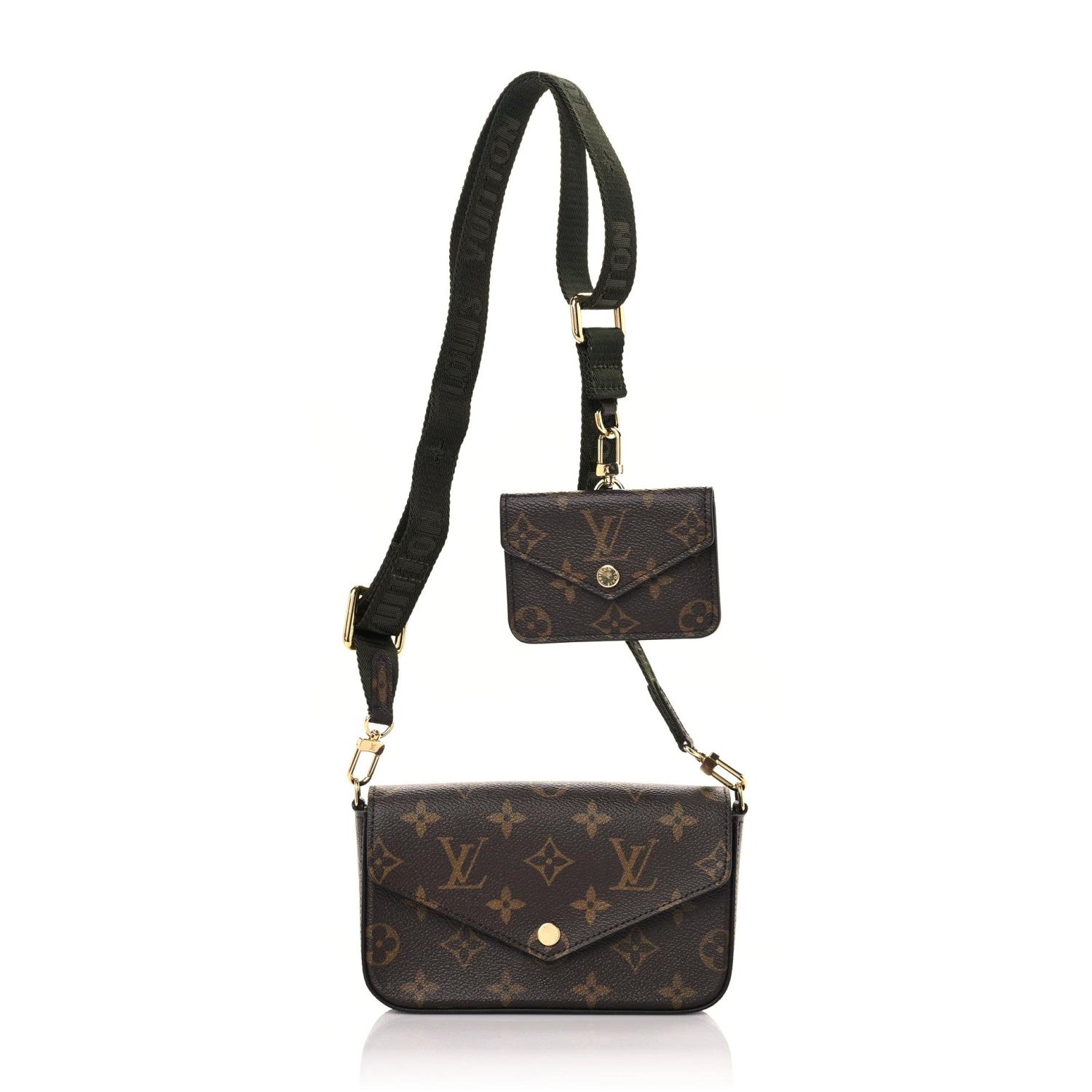 Louis Vuitton Monogram Felicie Strap & Go Kaki 1 of 10