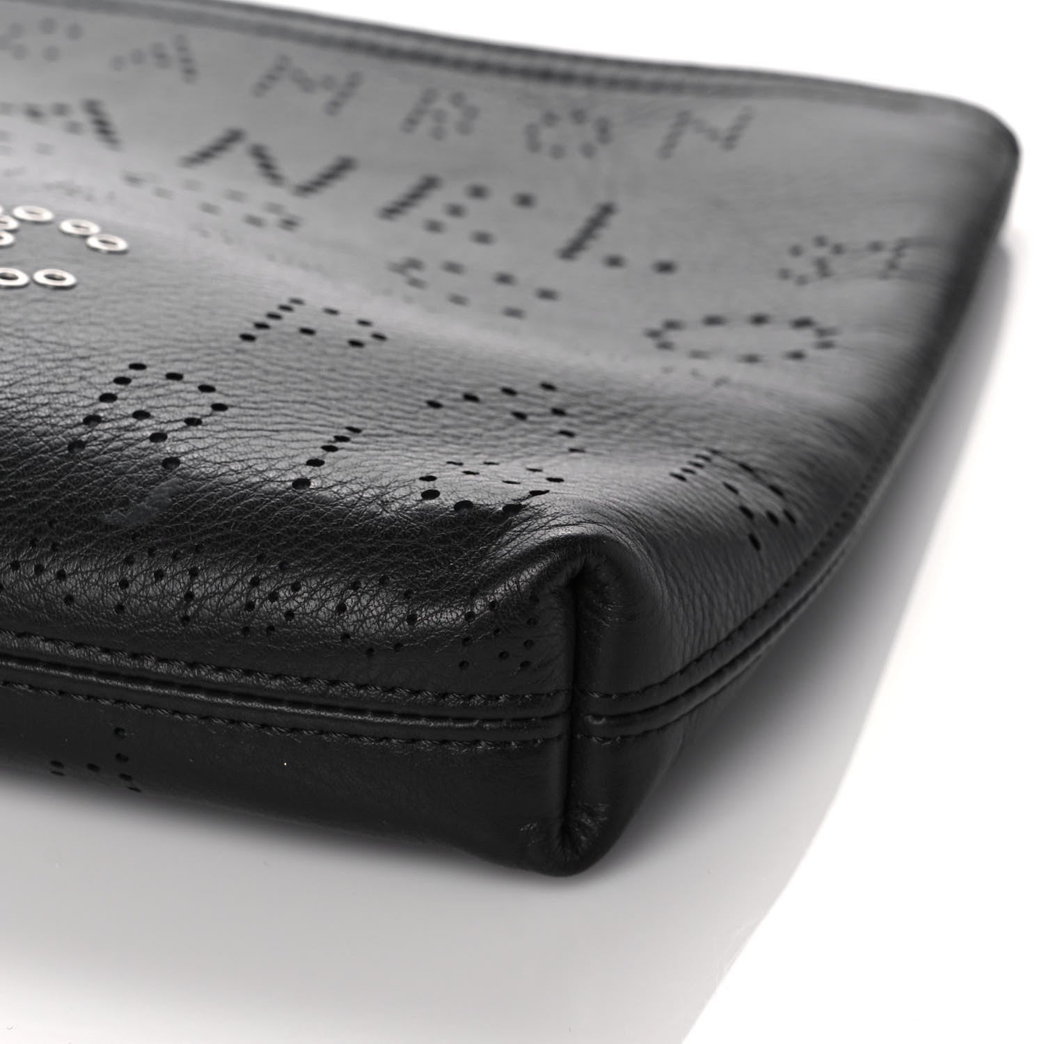 Chanel Calfskin Eyelets Clutch Black 9 of 11