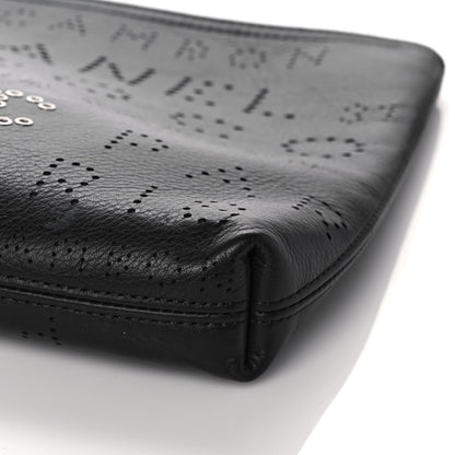 Chanel Calfskin Eyelets Clutch Black 9 of 11