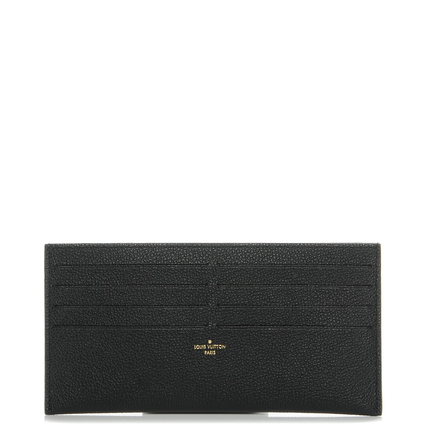 Louis Vuitton Calfskin Felicie Chain Wallet Card Holder Insert Black 1 of 6
