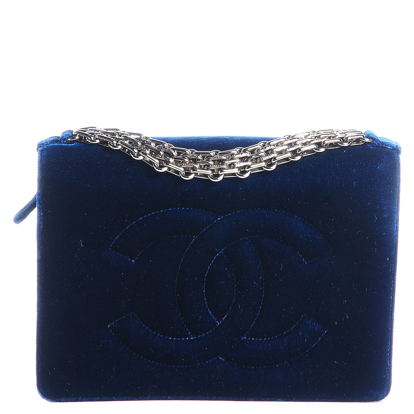 Velvet Timeless CC Clutch Navy Blue