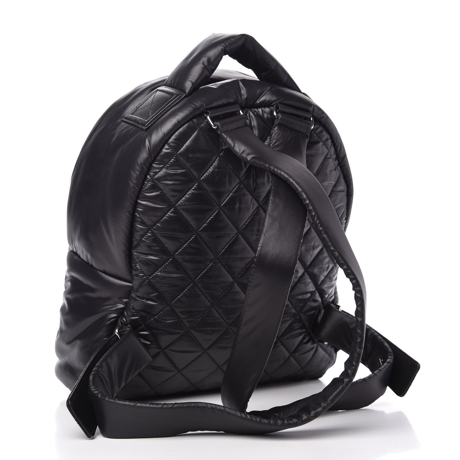 Chanel Nylon Quilted Coco Cocoon Backpack Black 3 of 10