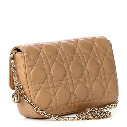 Christian Dior Lambskin Cannage Miss Dior Promenade Pouch Beige 5 of 10