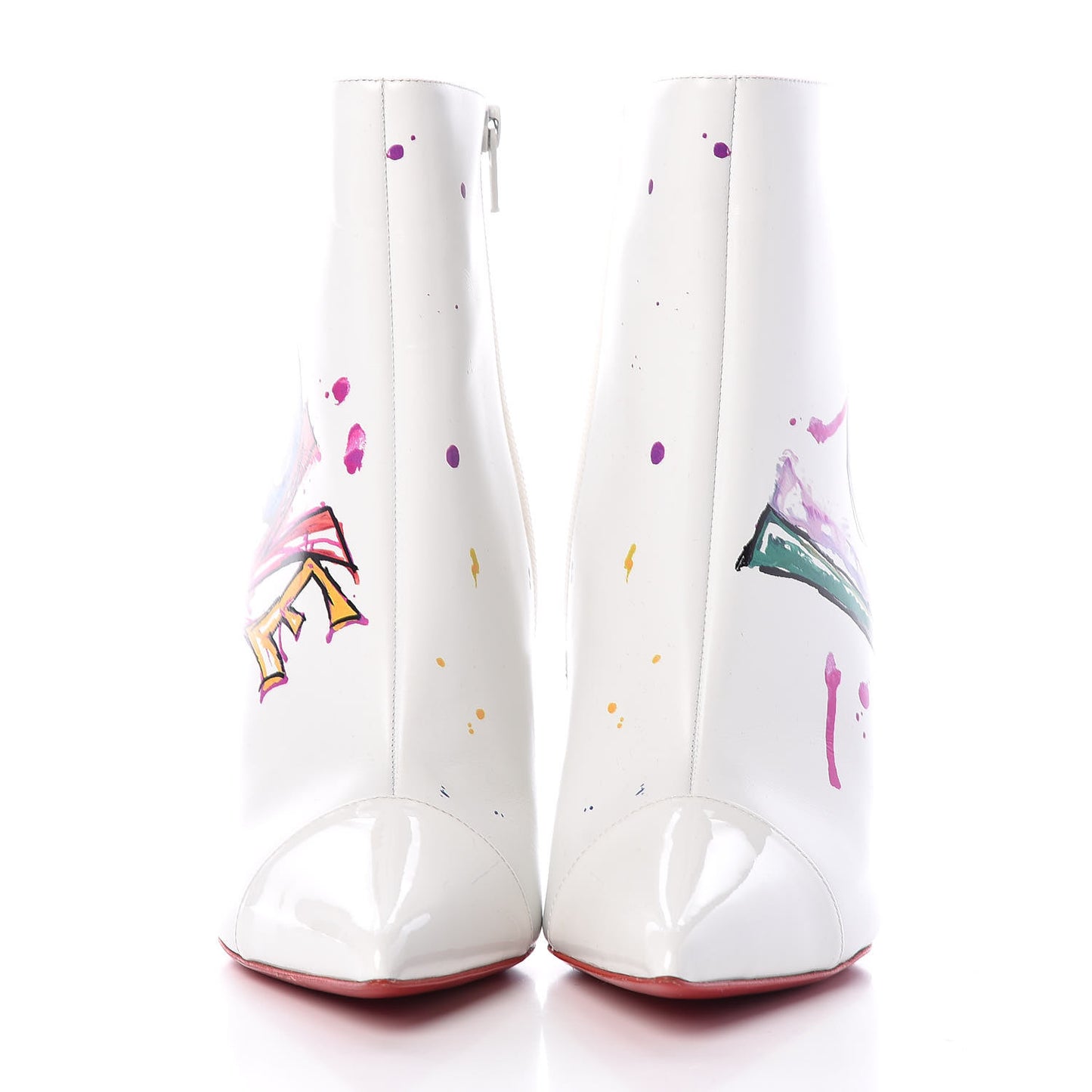 Calfskin In Love 100 Booties 38.5 White
