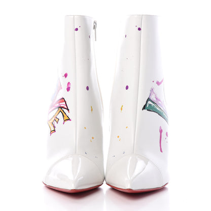 Christian Louboutin Calfskin In Love 100 Booties 38.5 White 2 of 7