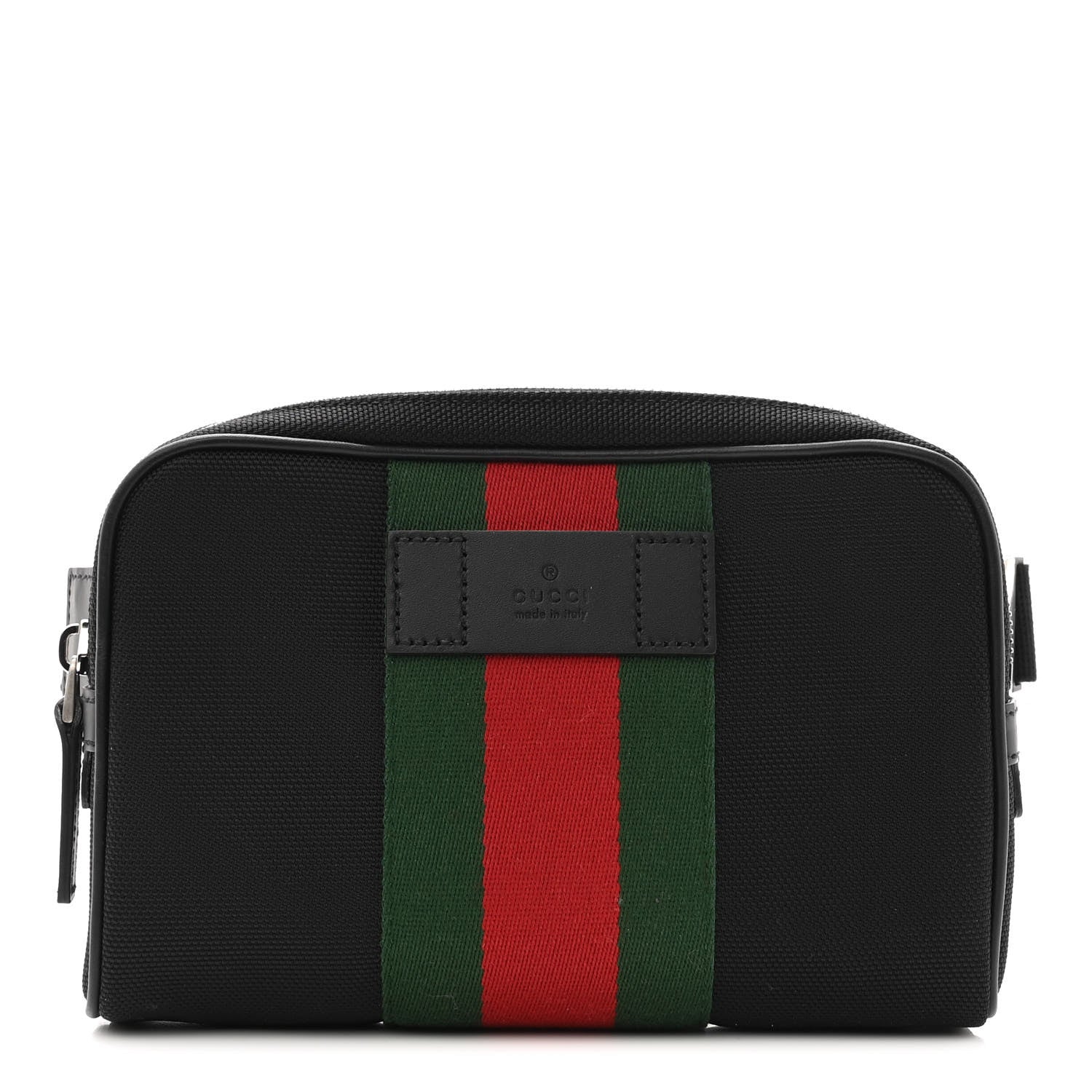 Gucci Canvas Web Slim Belt Bag Black 1 of 10