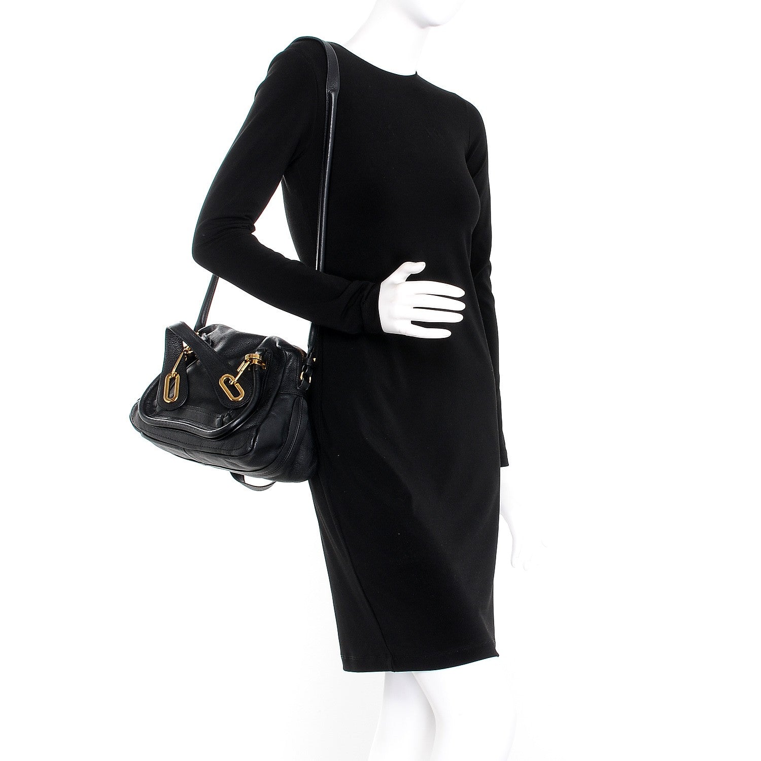 Chloe Calfskin Small Paraty Black 2 of 10