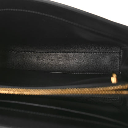 Celine Satinated Calfskin Small 16 Top Handle Bag Black 5 of 9
