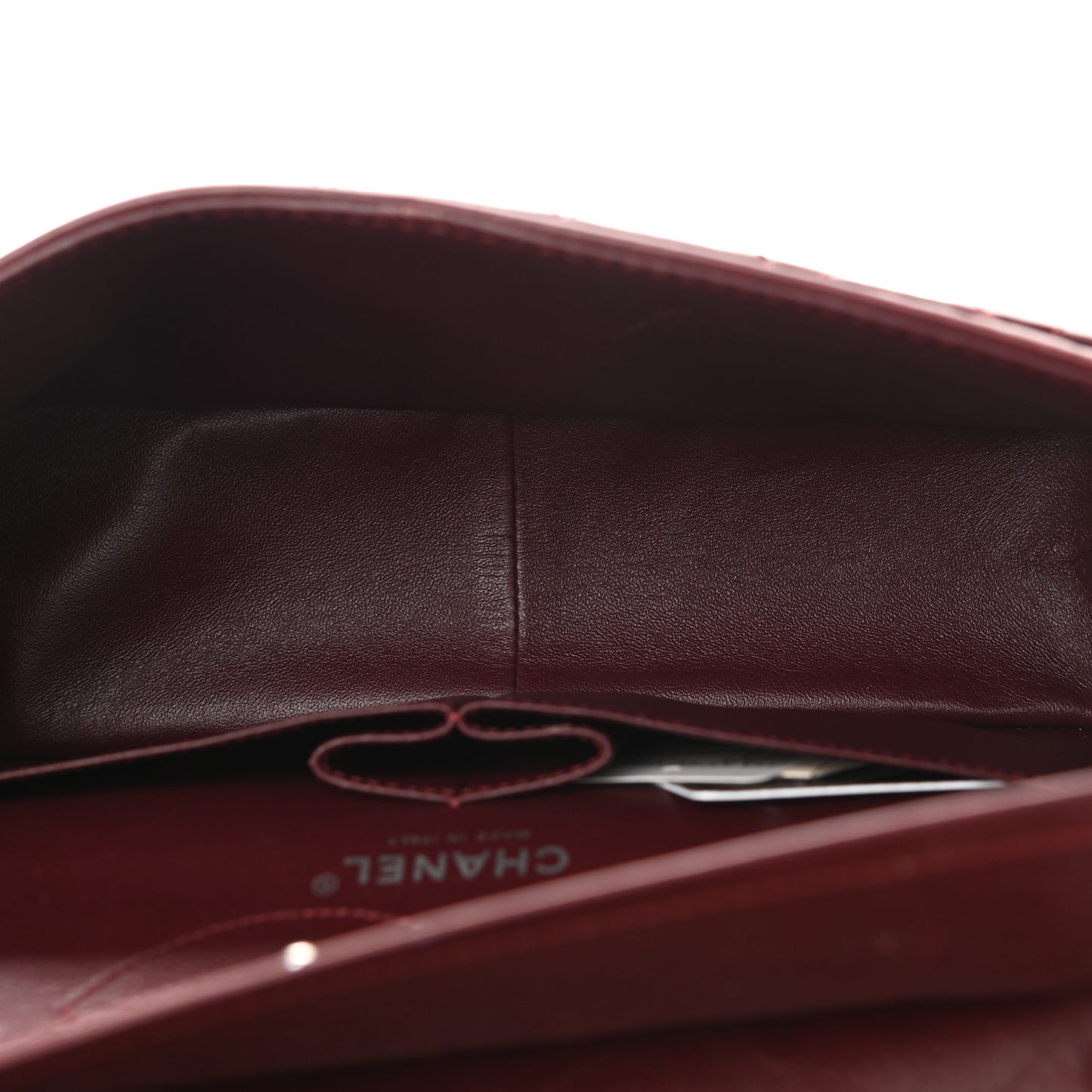 Aged Calfskin Quilted 2.55 Reissue 226 Flap Dark Burgundy
