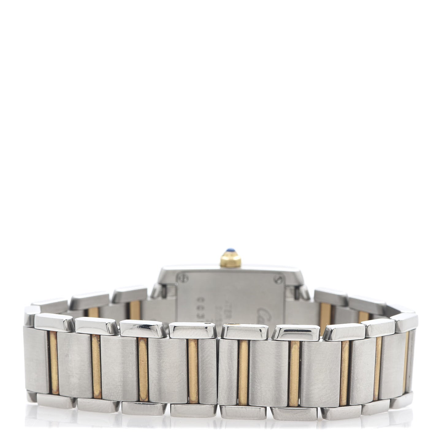 Stainless Steel 18K Yellow Gold 20mm Tank Francaise Quartz Watch