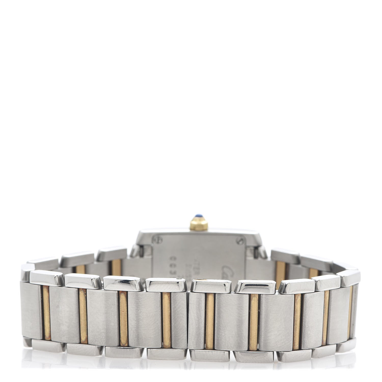 Cartier Stainless Steel 18K Yellow Gold 20mm Tank Francaise Quartz Watch 4 of 5
