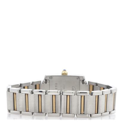 Cartier Stainless Steel 18K Yellow Gold 20mm Tank Francaise Quartz Watch 4 of 5
