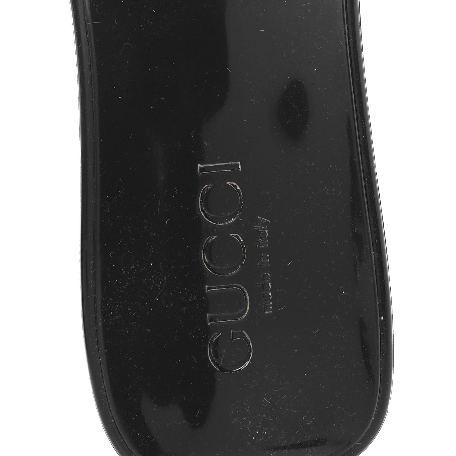 Gucci Rubber Gucci Logo Womens Platform 20/60mm Slide Sandals 38 Black 7 of 10