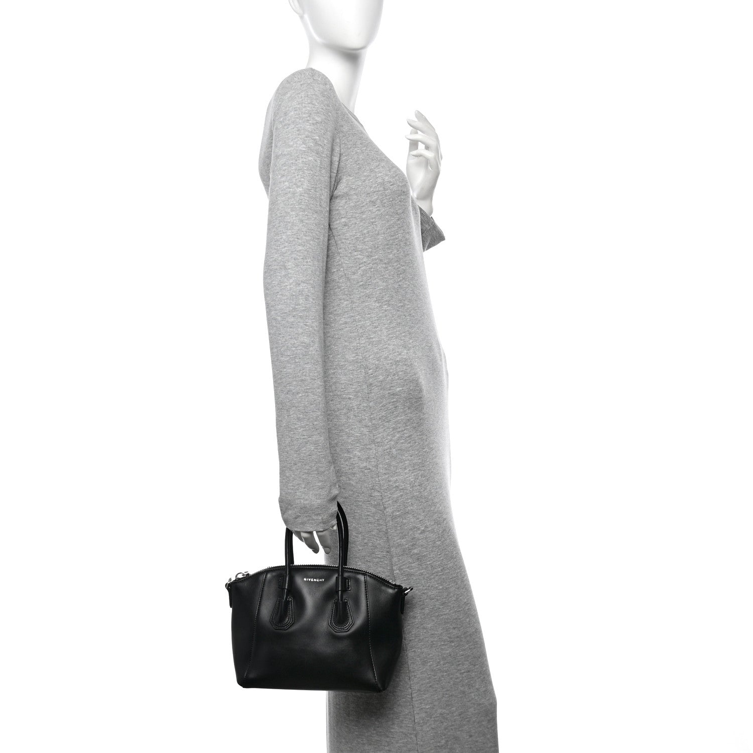 Givenchy Box Calfskin Mini Antigona Sport Top Handle Bag Black 2 of 14